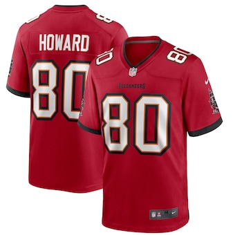 mens nike oj howard red tampa bay buccaneers player game jer